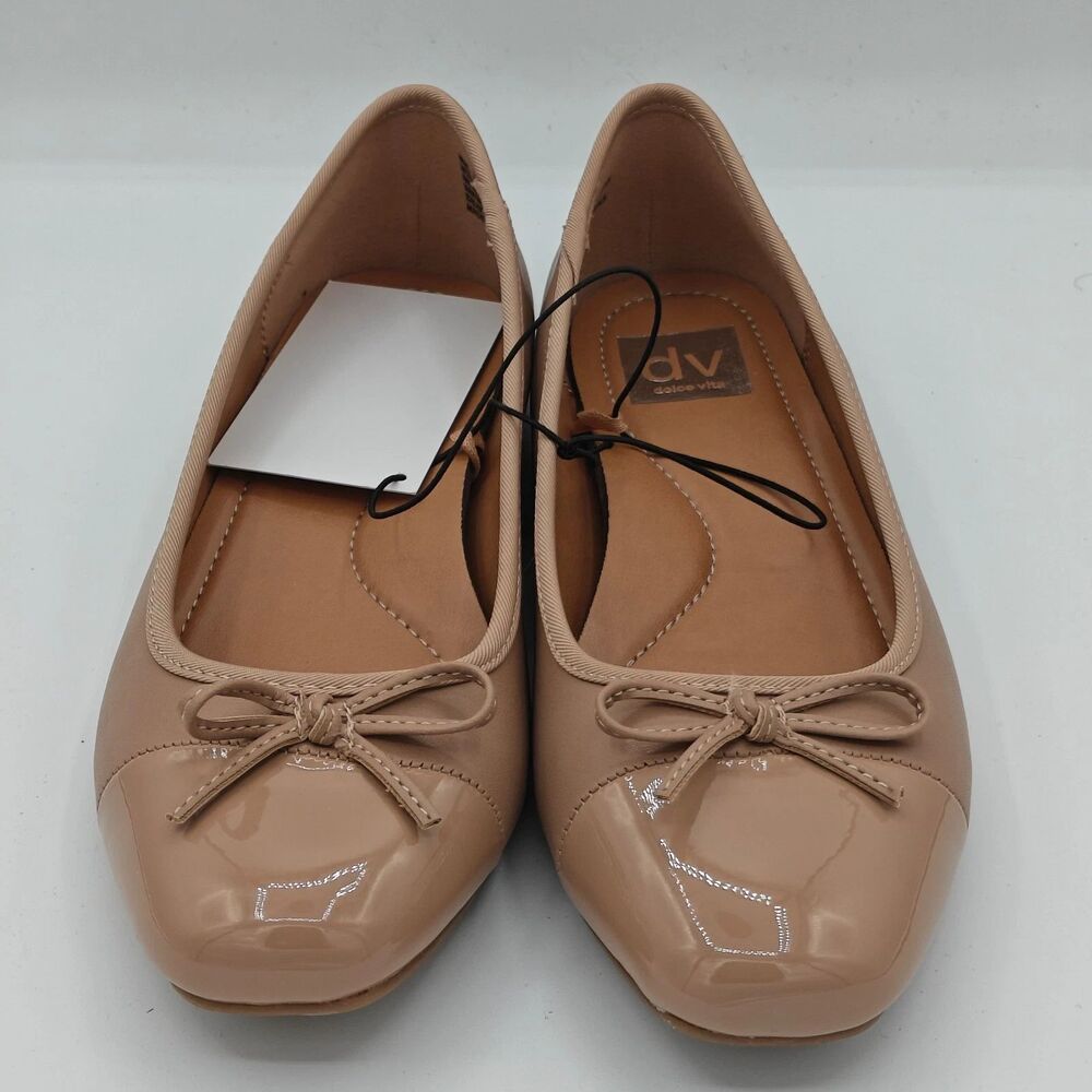 DV by Dolce Vita Nude Patent Cap Toe Ballet Flats - Picture 6 of 6